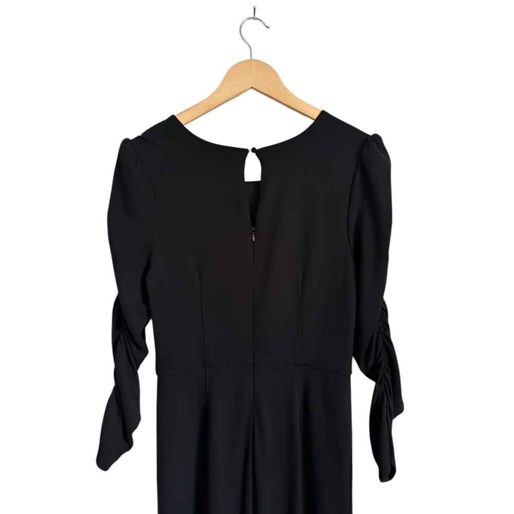 NEW Ali and Jay Black Long Ruched Sleeve Wide Leg Jumpsuit Size Large - Picture 9 of 11